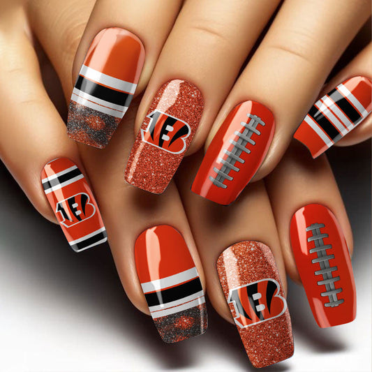 NFL All Team Nail Box Full Set Gift For Fan 08