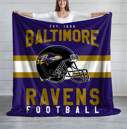 Baltimore Ravens Fleece Throw Blanket & Quilt
