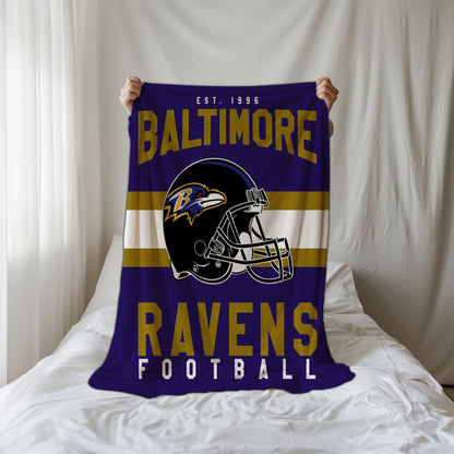 Baltimore Ravens Fleece Throw Blanket & Quilt