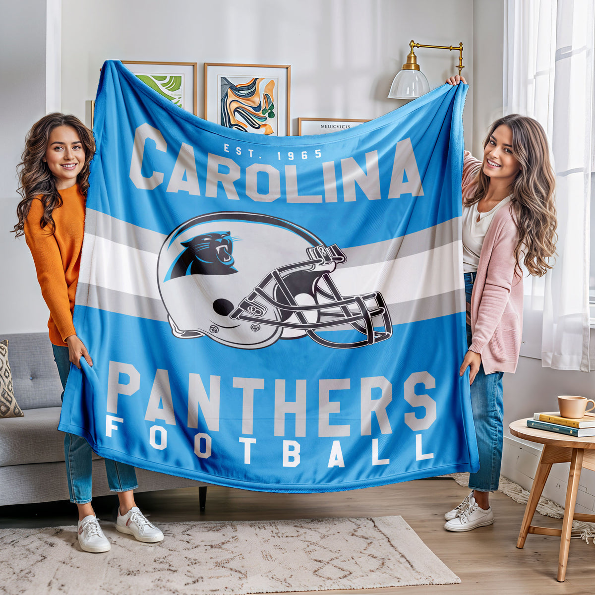 Carolina Panthers Fleece Throw Blanket & Quilt