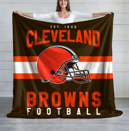 Cleveland Browns Fleece Throw Blanket & Quilt