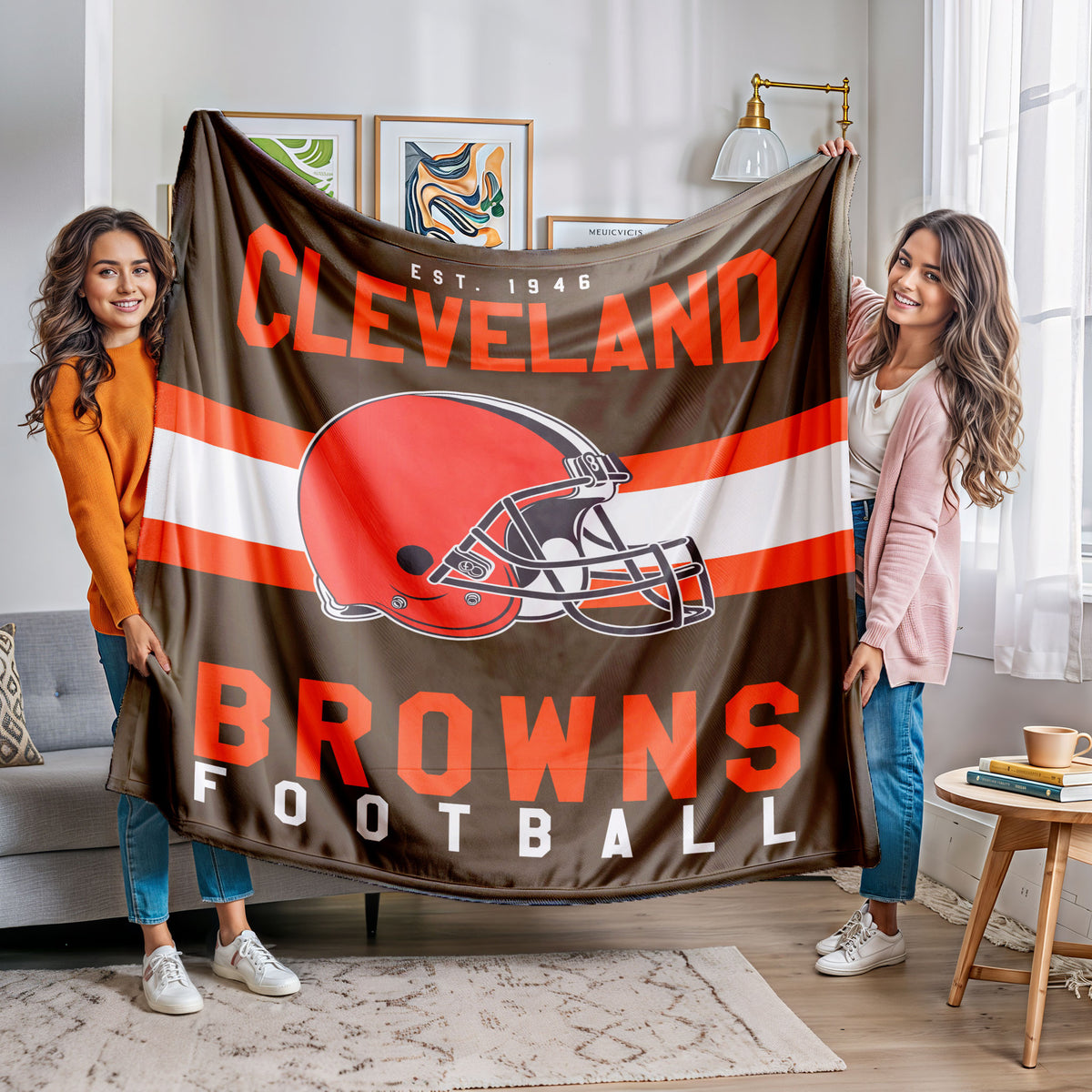 Cleveland Browns Fleece Throw Blanket & Quilt