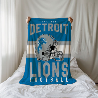 Detroit Lions Fleece Throw Blanket & Quilt