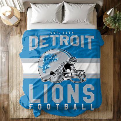 Detroit Lions Fleece Throw Blanket & Quilt