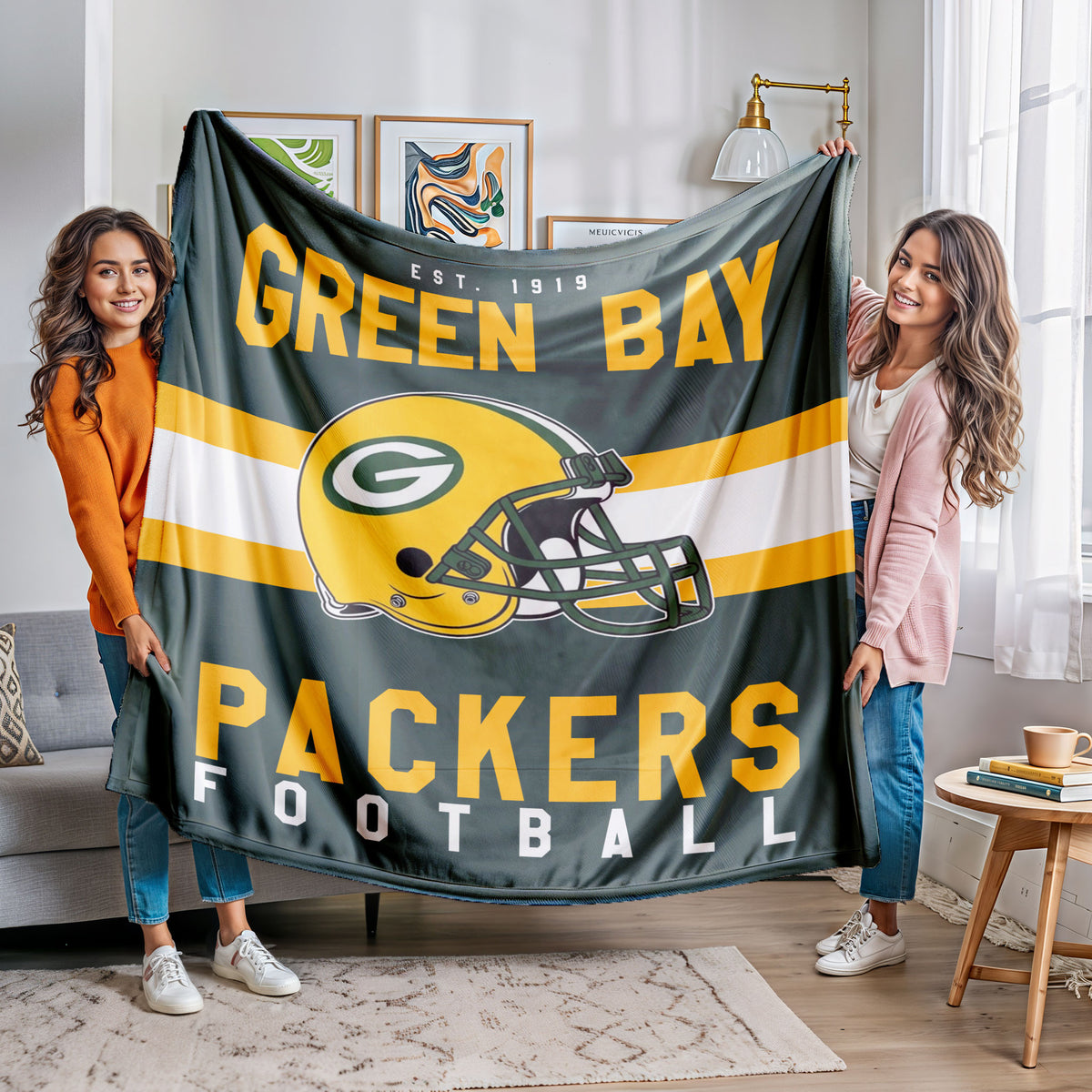 Green Bay Packers Fleece Throw Blanket & Quilt