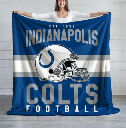 Indianapolis Colts Fleece Throw Blanket & Quilt