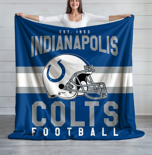 Indianapolis Colts Fleece Throw Blanket & Quilt
