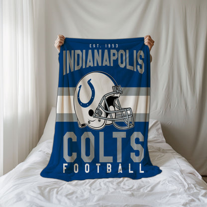 Indianapolis Colts Fleece Throw Blanket & Quilt