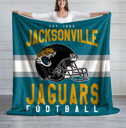 Jacksonville Jaguars Fleece Throw Blanket & Quilt