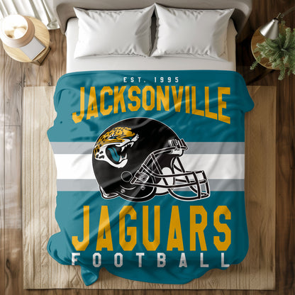Jacksonville Jaguars Fleece Throw Blanket & Quilt