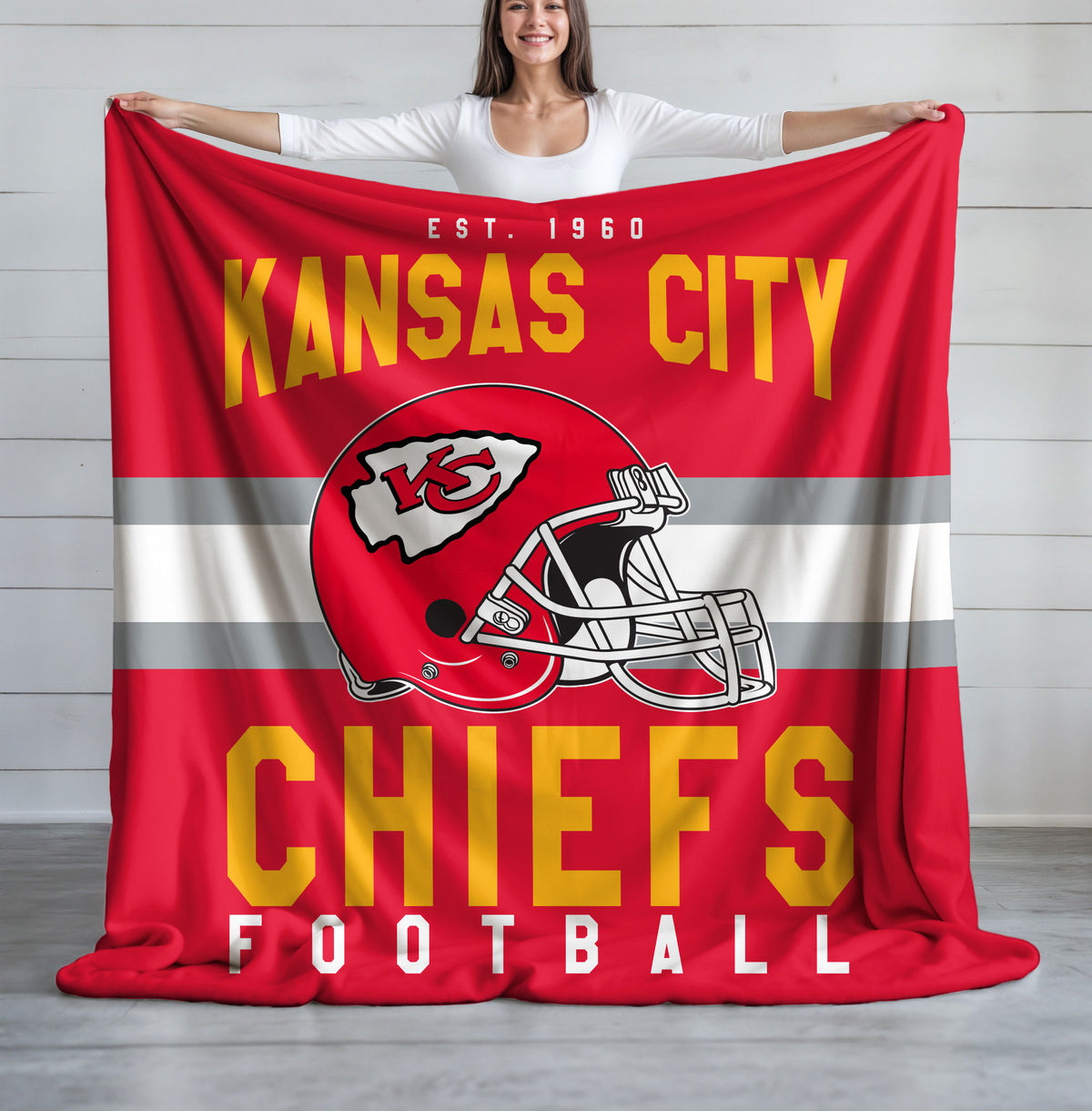 Kansas City Chiefs Fleece Throw Blanket & Quilt