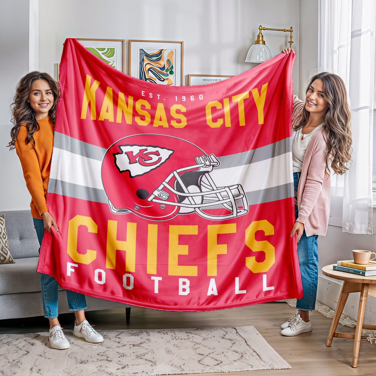 Kansas City Chiefs Fleece Throw Blanket & Quilt