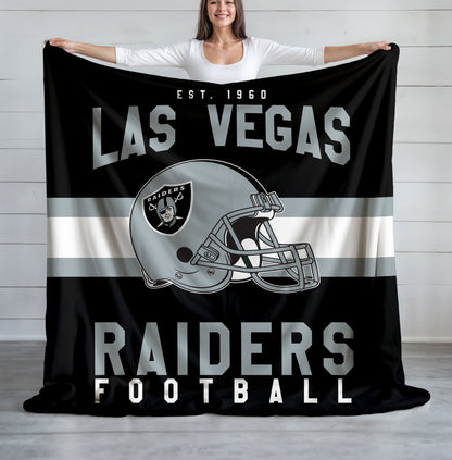 Las Vegas Raiders Fleece Throw Blanket & Quilt