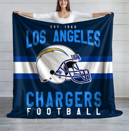 Los Angeles Chargers Fleece Throw Blanket & Quilt