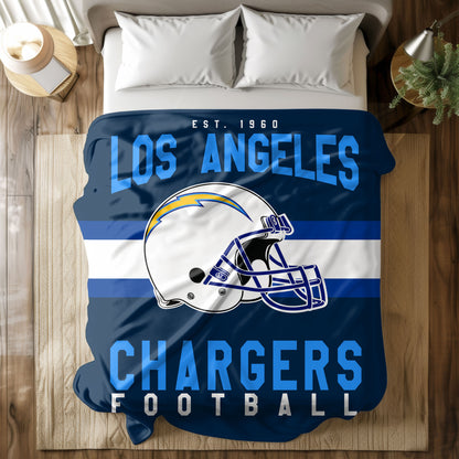 Los Angeles Chargers Fleece Throw Blanket & Quilt