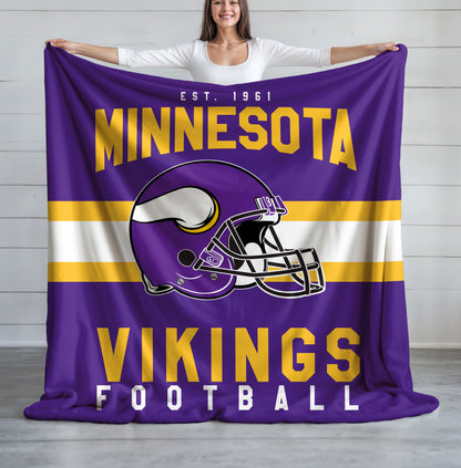 Minnesota Vikings Fleece Throw Blanket & Quilt