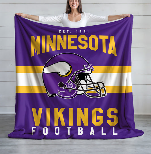 Minnesota Vikings Fleece Throw Blanket & Quilt