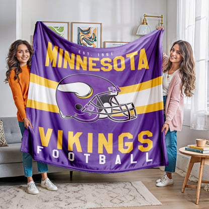 Minnesota Vikings Fleece Throw Blanket & Quilt