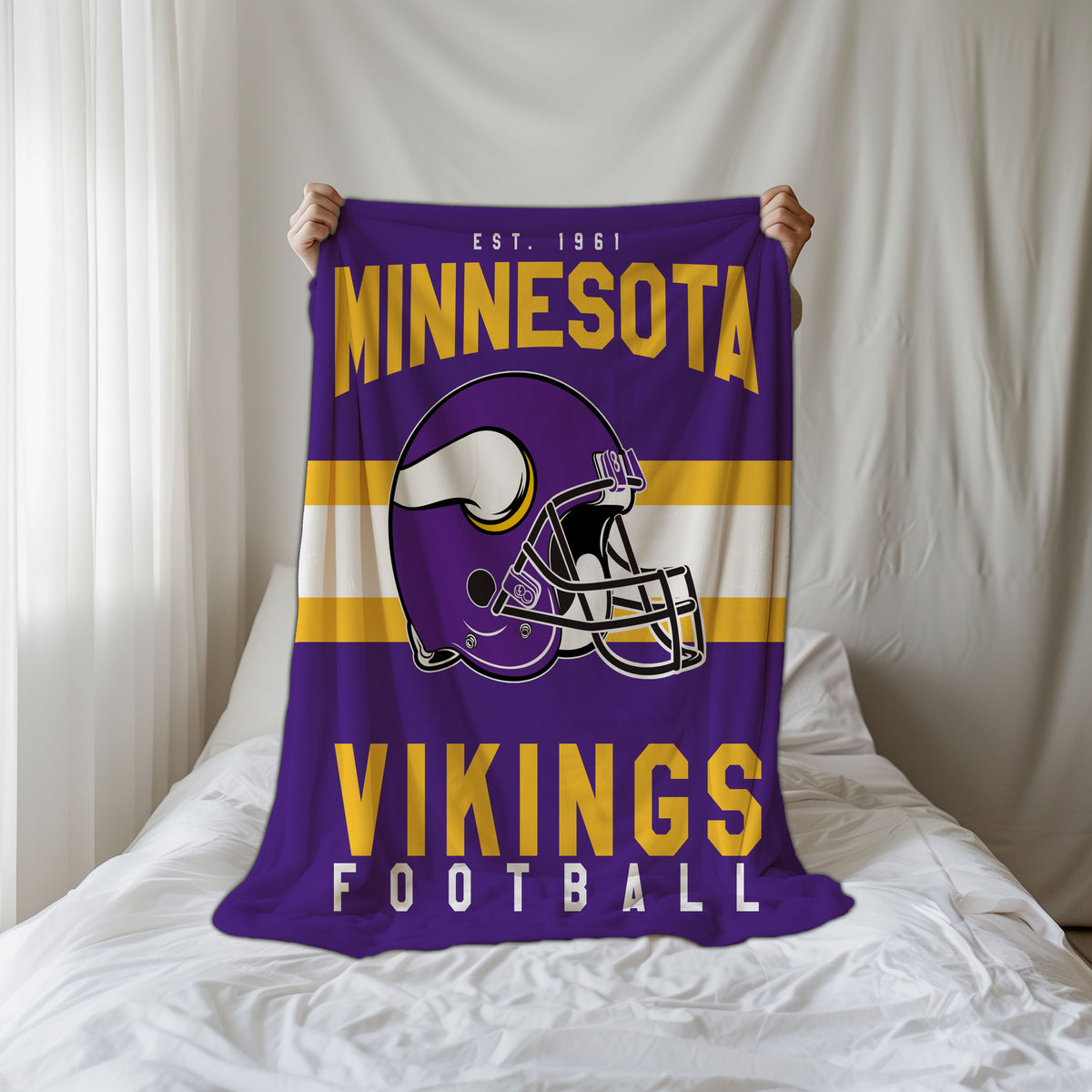 Minnesota Vikings Fleece Throw Blanket & Quilt