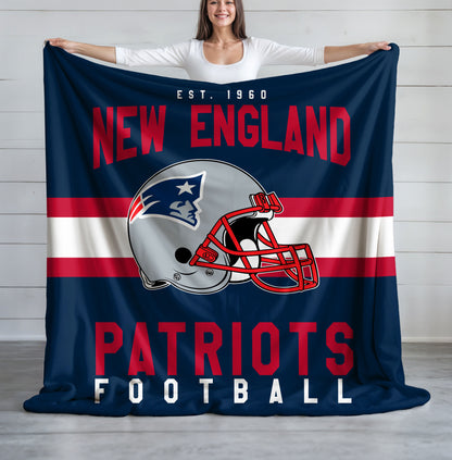 New England Patriots Fleece Throw Blanket & Quilt