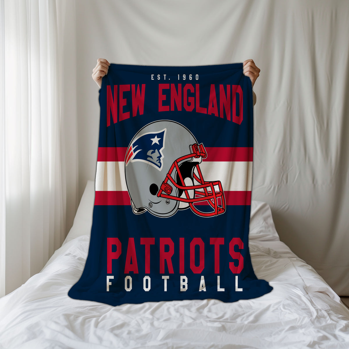New England Patriots Fleece Throw Blanket & Quilt