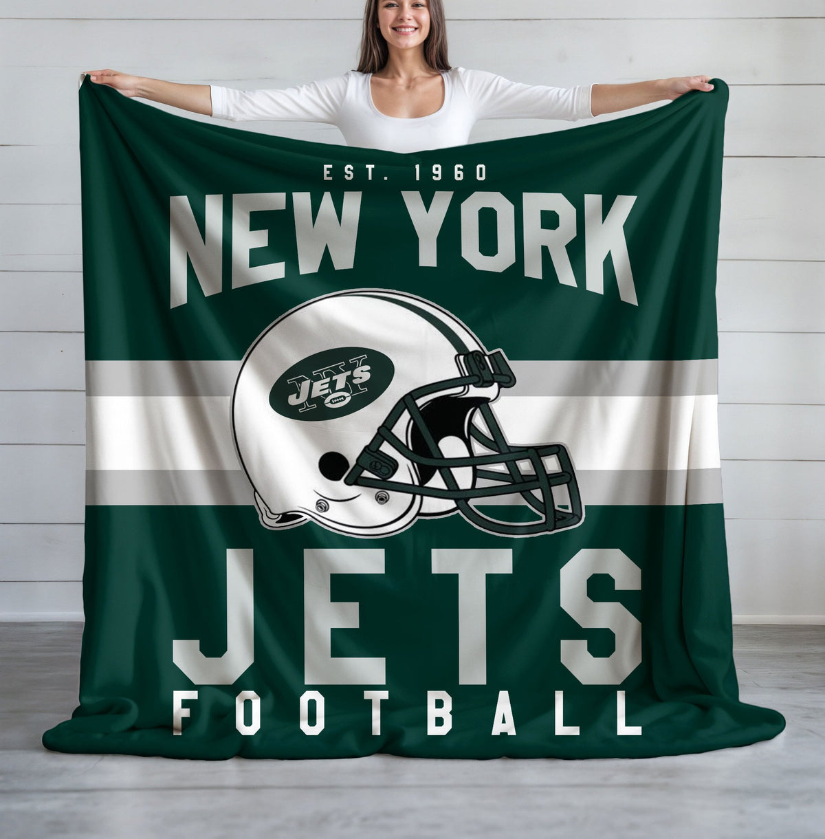 New York Jets Fleece Throw Blanket & Quilt