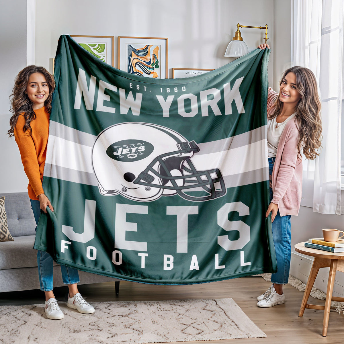New York Jets Fleece Throw Blanket & Quilt