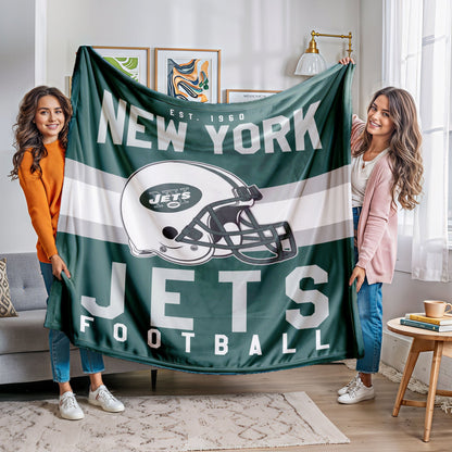New York Jets Fleece Throw Blanket & Quilt