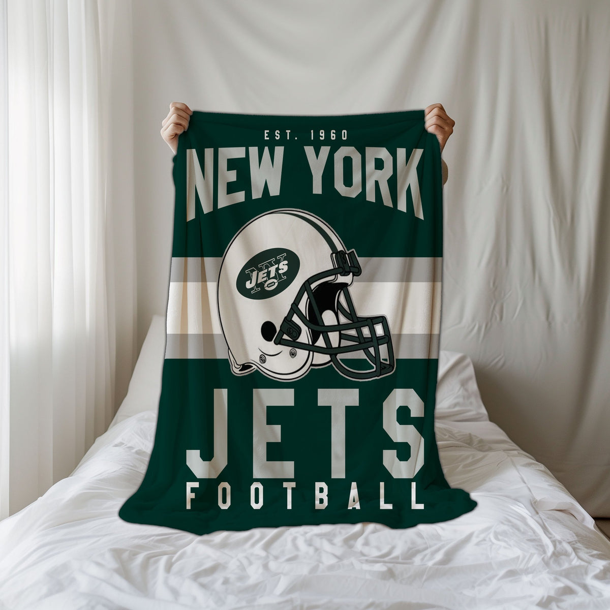 New York Jets Fleece Throw Blanket & Quilt