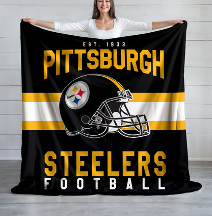 Pittsburgh Steelers Fleece Throw Blanket & Quilt