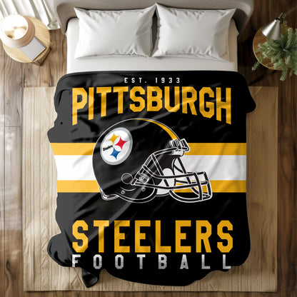 Pittsburgh Steelers Fleece Throw Blanket & Quilt