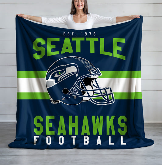 Seattle Seahawks Fleece Throw Blanket & Quilt