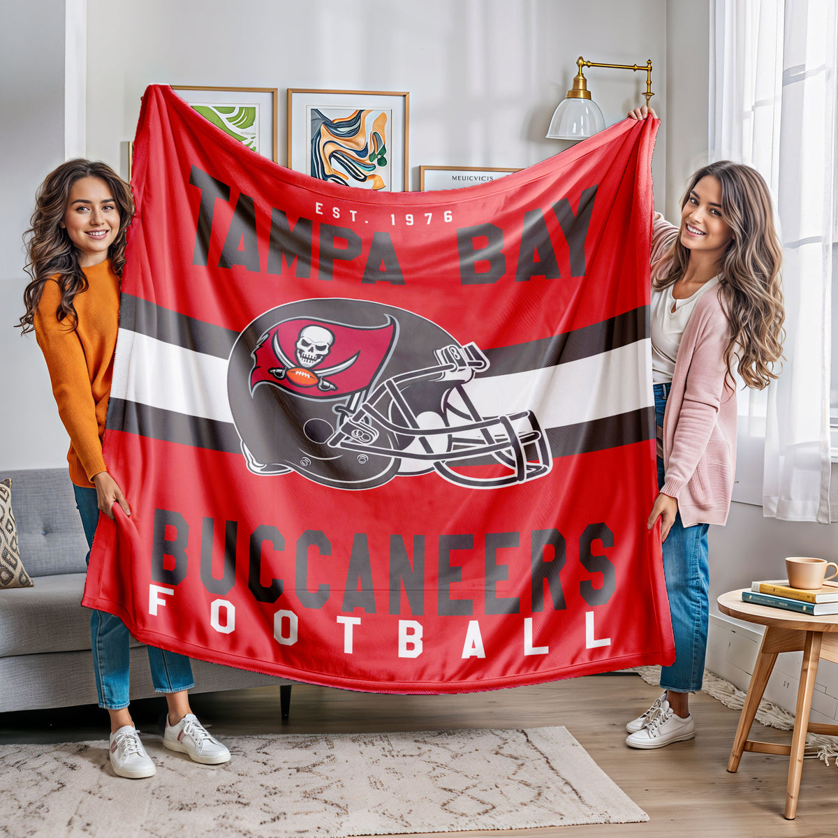 Tampa Bay Buccaneers Fleece Throw Blanket & Quilt