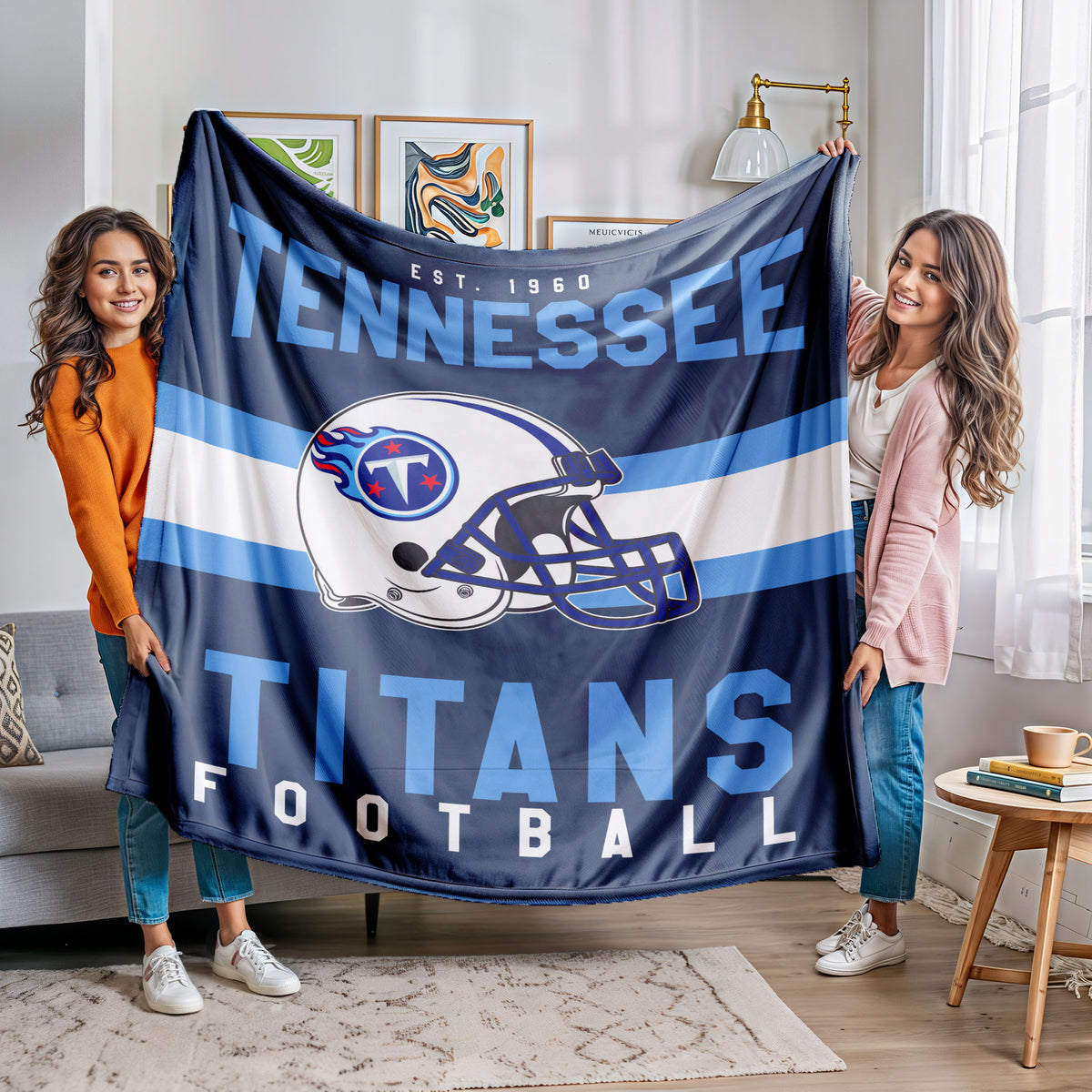Tennessee Titans Fleece Throw Blanket & Quilt