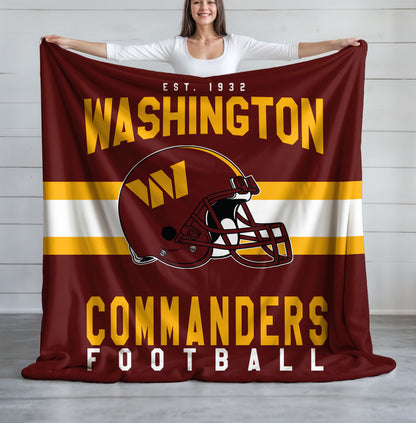 Washington Commanders Fleece Throw Blanket & Quilt