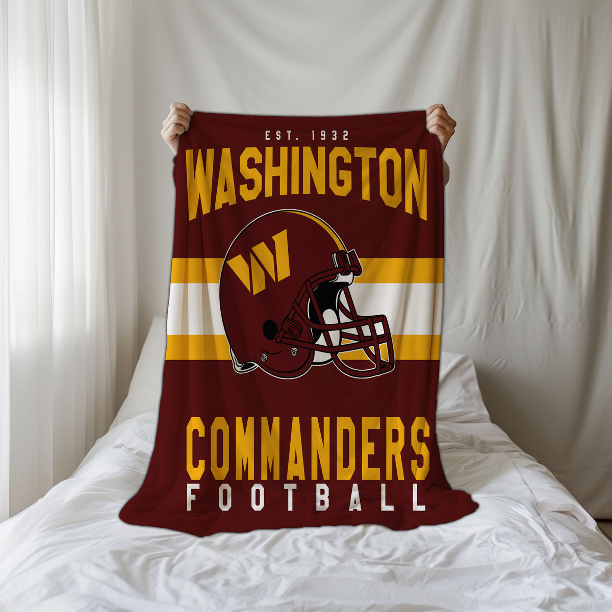 Washington Commanders Fleece Throw Blanket & Quilt