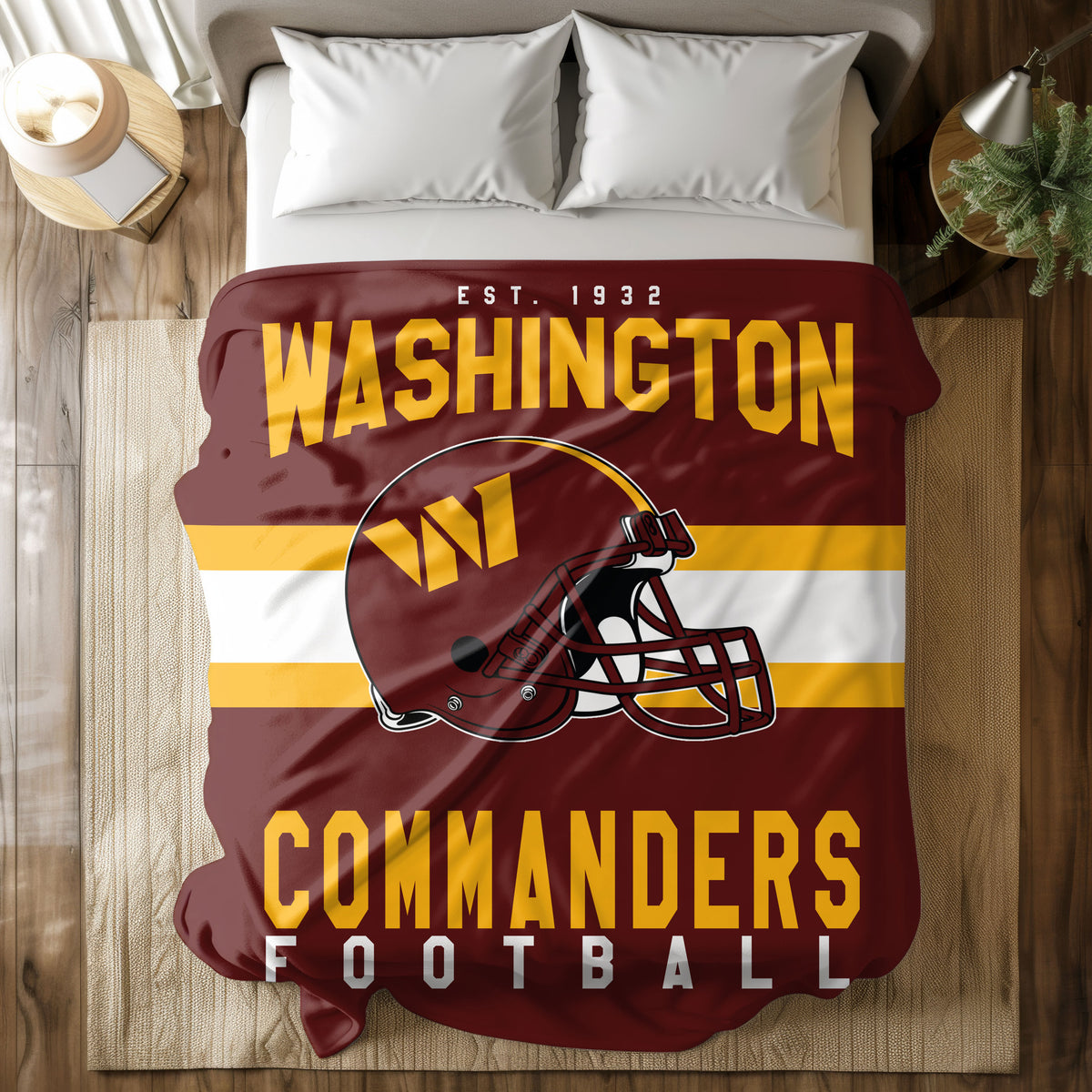 Washington Commanders Fleece Throw Blanket & Quilt