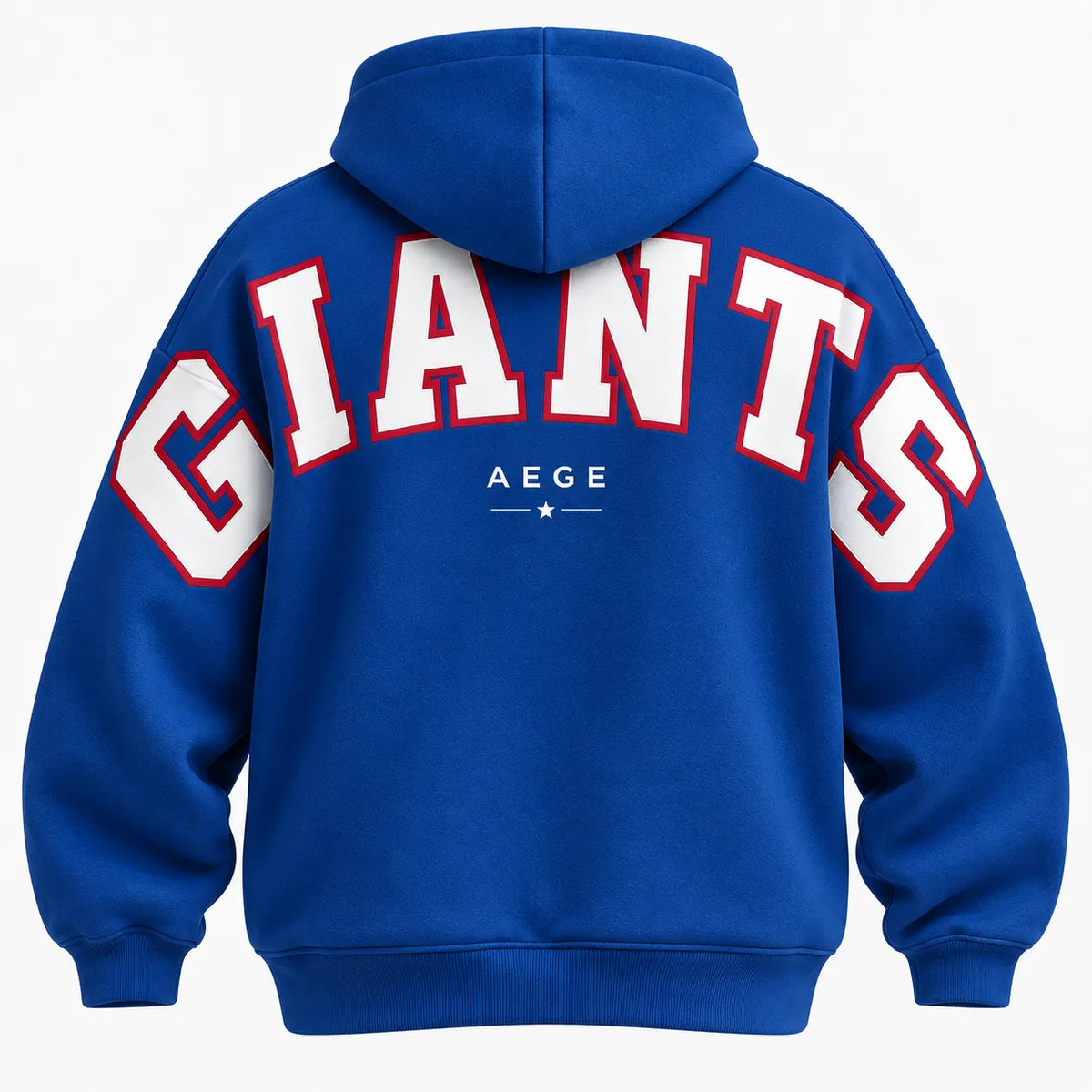 NEW YORK GIANTS AIRY CLOUD FEEL OVERSIZED BACK GRAPHIC HOODIE