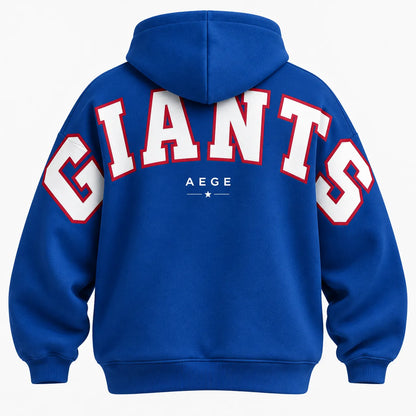 NEW YORK GIANTS AIRY CLOUD FEEL OVERSIZED BACK GRAPHIC HOODIE