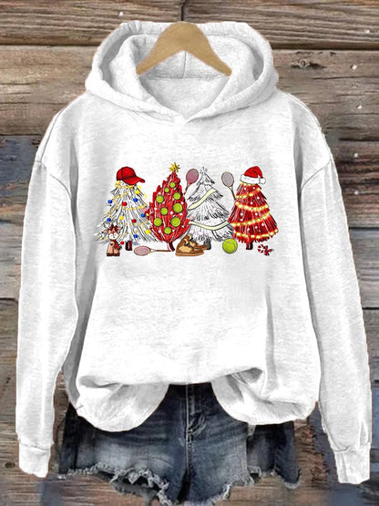 Women's Christmas Tennis Casual Hoodie