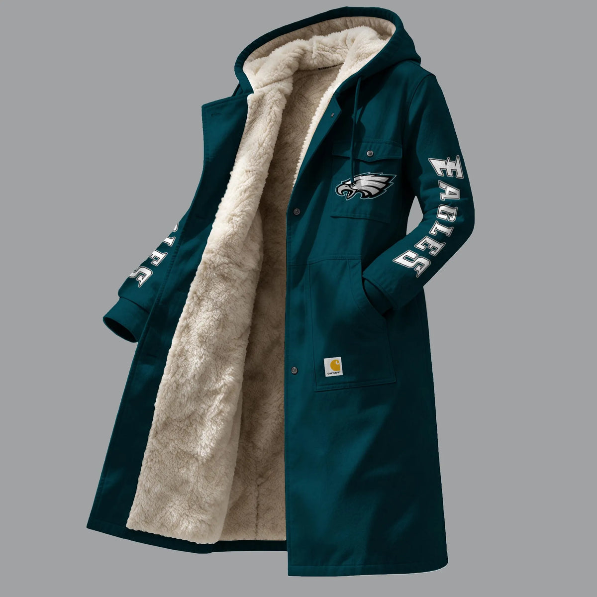 Philadelphia Eagles Vintage Reworked Workwear Fleece Pocket | NFL