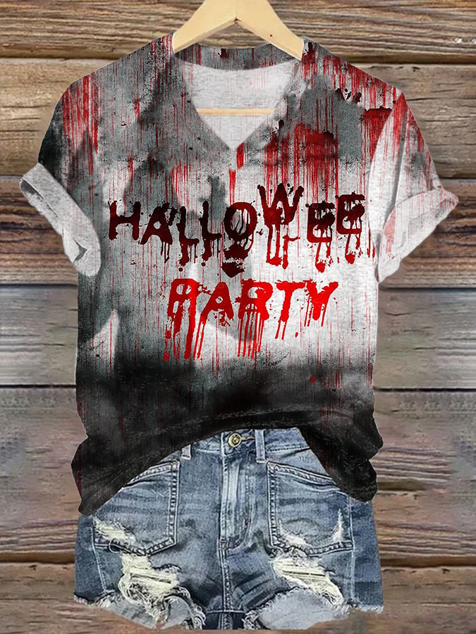 Women's Halloween Bloody  T-Shirt