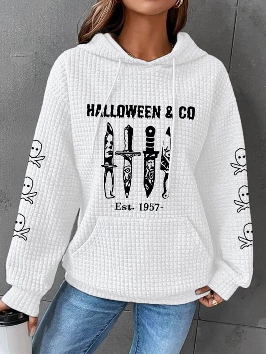 Women's Halloween & Co Est. 1957 Waffle Hoodie