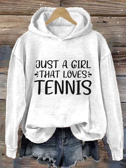 Women's Just a girl that loves tennis sweatshirts