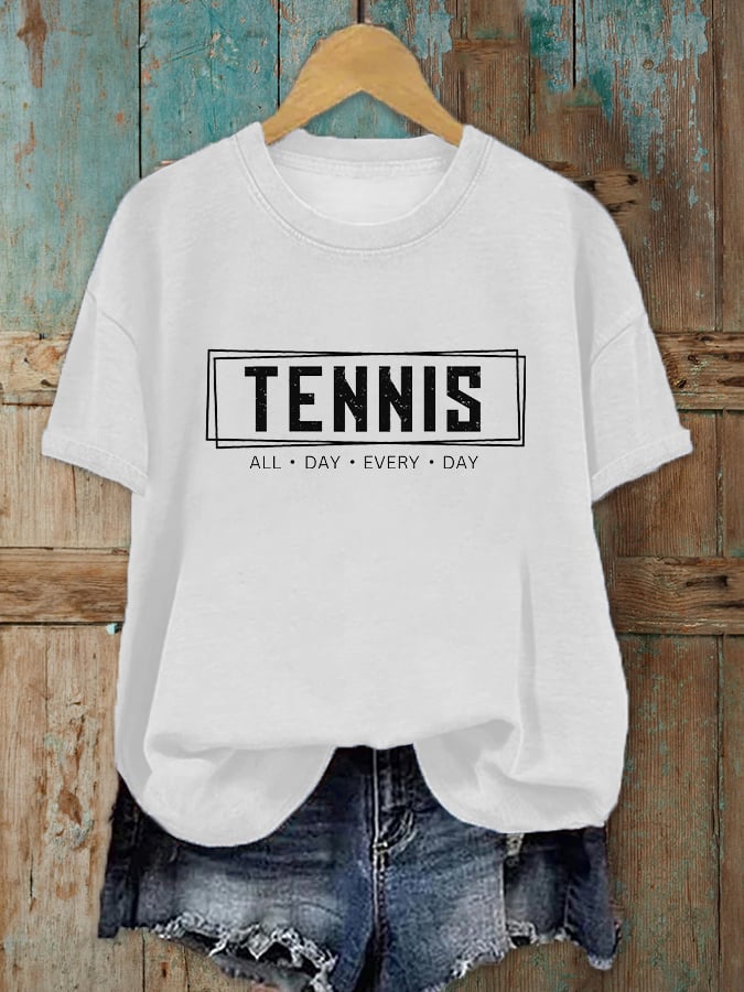 Women's All Day Every Day Tennis Printed T-Shirt
