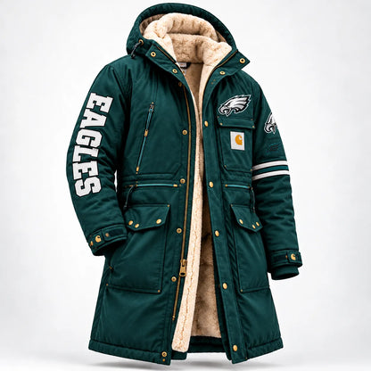 UNISEX PHILADELPHIA EAGLES SHERPA LINED WINTER PARKA JACKET