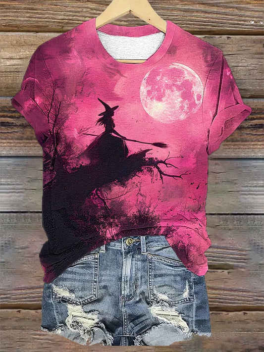 Women's Witch Print T-Shirt