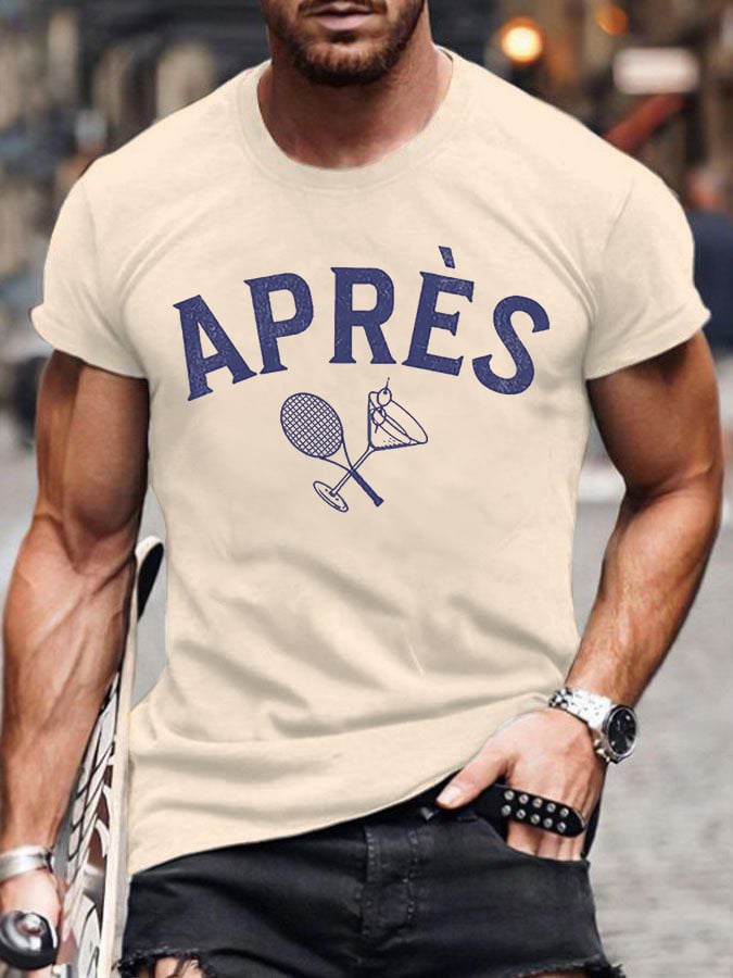 Men's Apres Tennis Print T-Shirt