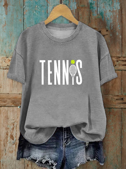 Women's Tennis Lover Printed T-Shirt