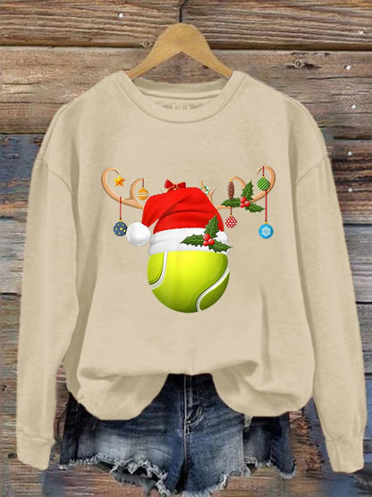 Women's Christmas Tennis Casual Sweatshirt